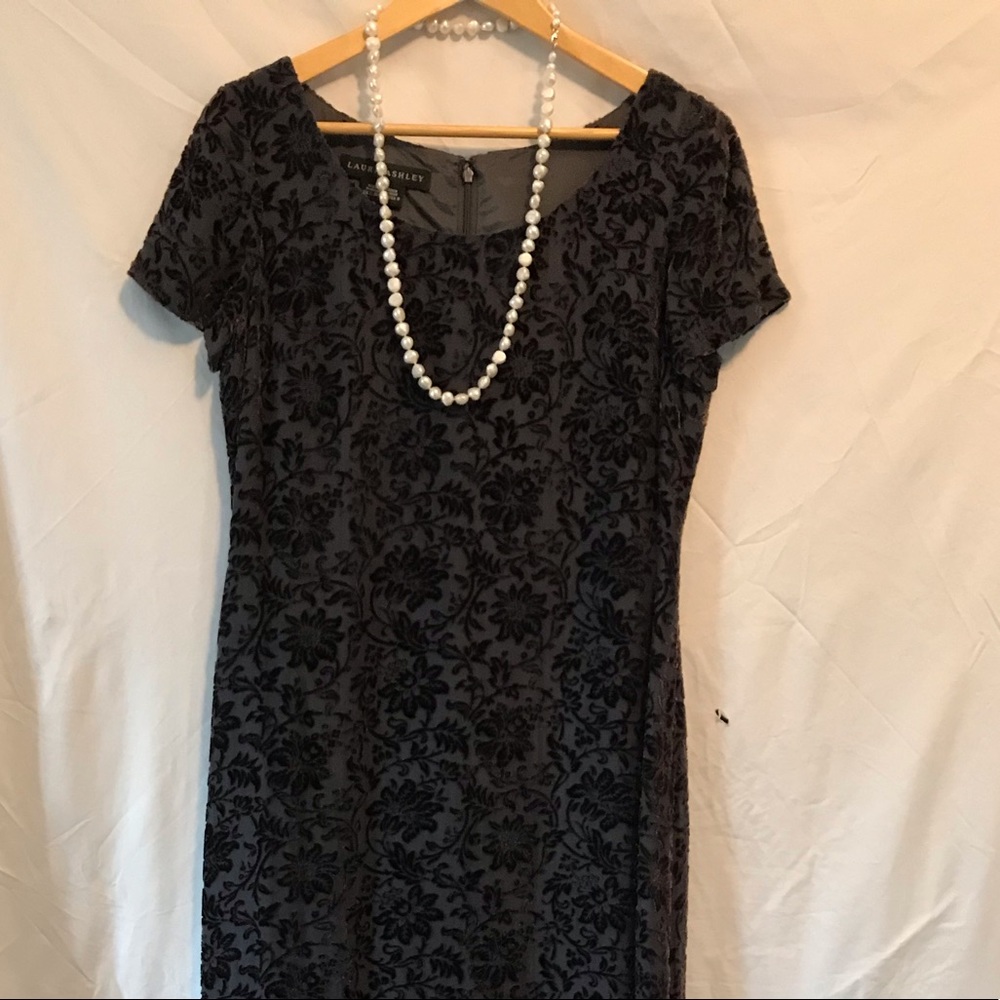 Laura Ashley vintage velvet dress